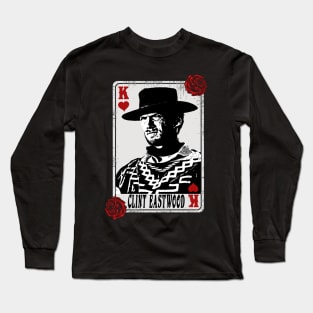 Vintage Card Clint Eastwood Long Sleeve T-Shirt